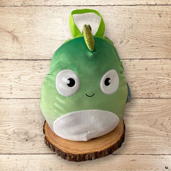 Squishmallows Series 2 NWT 12" Denton the Chameleon Plush Doll Soft Backpack New - Picture 3 of 9